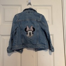 Girls Disney Minnie Mouse Denim Jacket Size 4t Gap