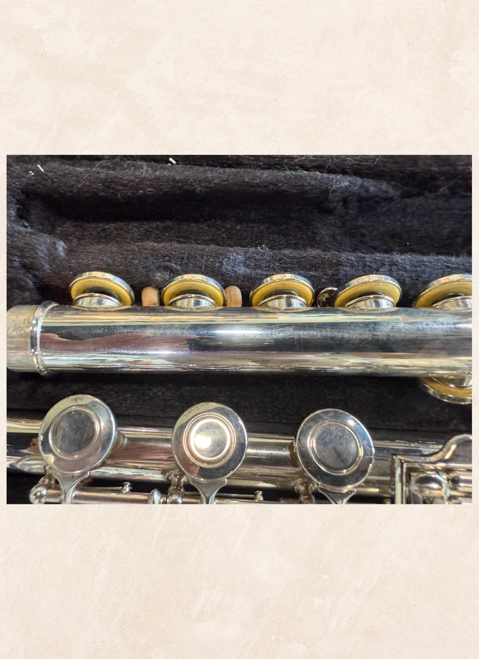 Flauta Armstrong 87 EE. UU. Plata Esterlina Pared Fina P4 Con Estuche RARO EXCELENTE Foto 3 de 4