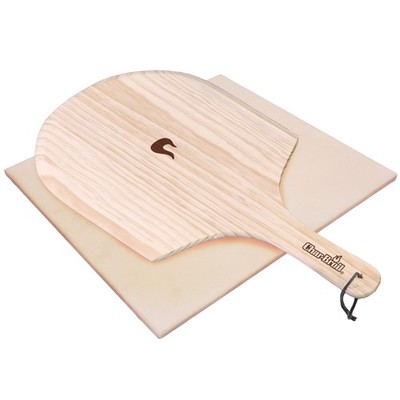 Char-Broil Set mit rechteckigem Pizzastein