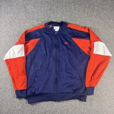 Vintage 80s Adidas Track Jacket Mens Large Full Zip Retro Sports