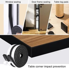 Window Door Seal Tape Self Adhesive Sound Proof Soundproofing Weather Stripping 