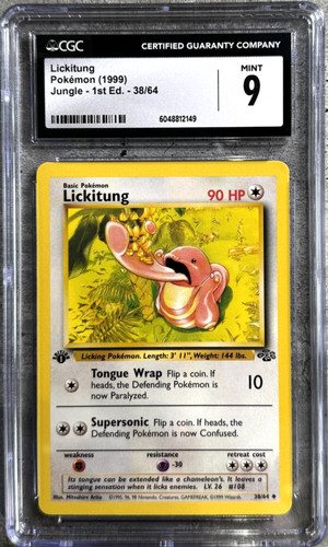 Lickitung (1st Edition) graded CGC 9 for sale on eBay