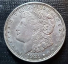 1921-D Morgan Silver Dollar-