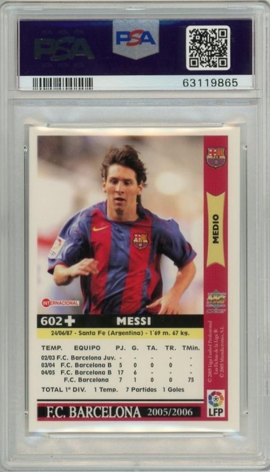 2008-09 Mundicromo #80 Lionel Messi Las Fichas De La Liga Smooth Foil