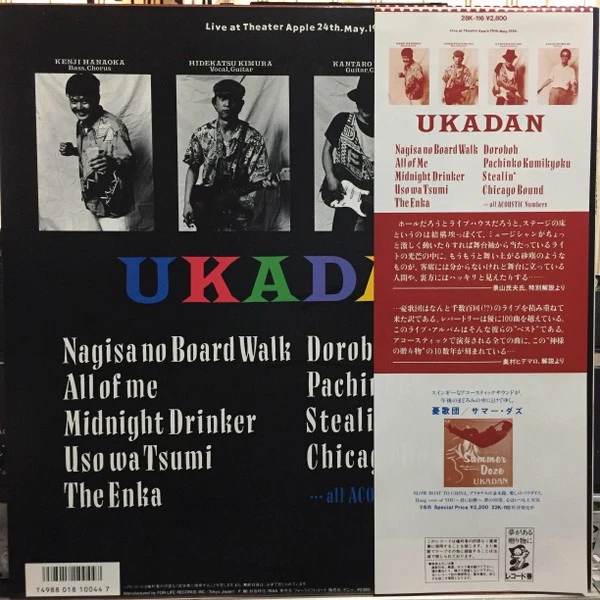 憂歌団 - Best Of Ukadan Live (LP, Album) (Very Good Plus (VG+)) - Image 2 of 2