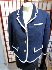 Thom Browne Neiman Marcus Target Navy Wool Blazer Women's XL