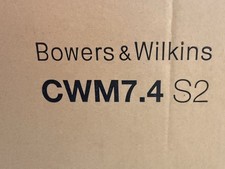Bowers Wilkins CWM7.4 S2 Reference Wired In-Wall Speaker Black Rectangular
