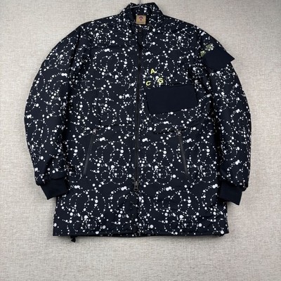 Nike ACG Men Black White Galactic Dot Insulated Parka Jacket Medium CV0638-010
