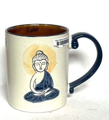 Temple Sentiment Buddha Ceramic Stoneware Mug By Spectrum Designz 16oz  Coffee