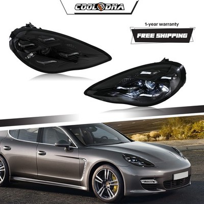 Pair Matrix LED Headlights DRL Assembly For 2010-2013 Porsche Panamera Upgrade