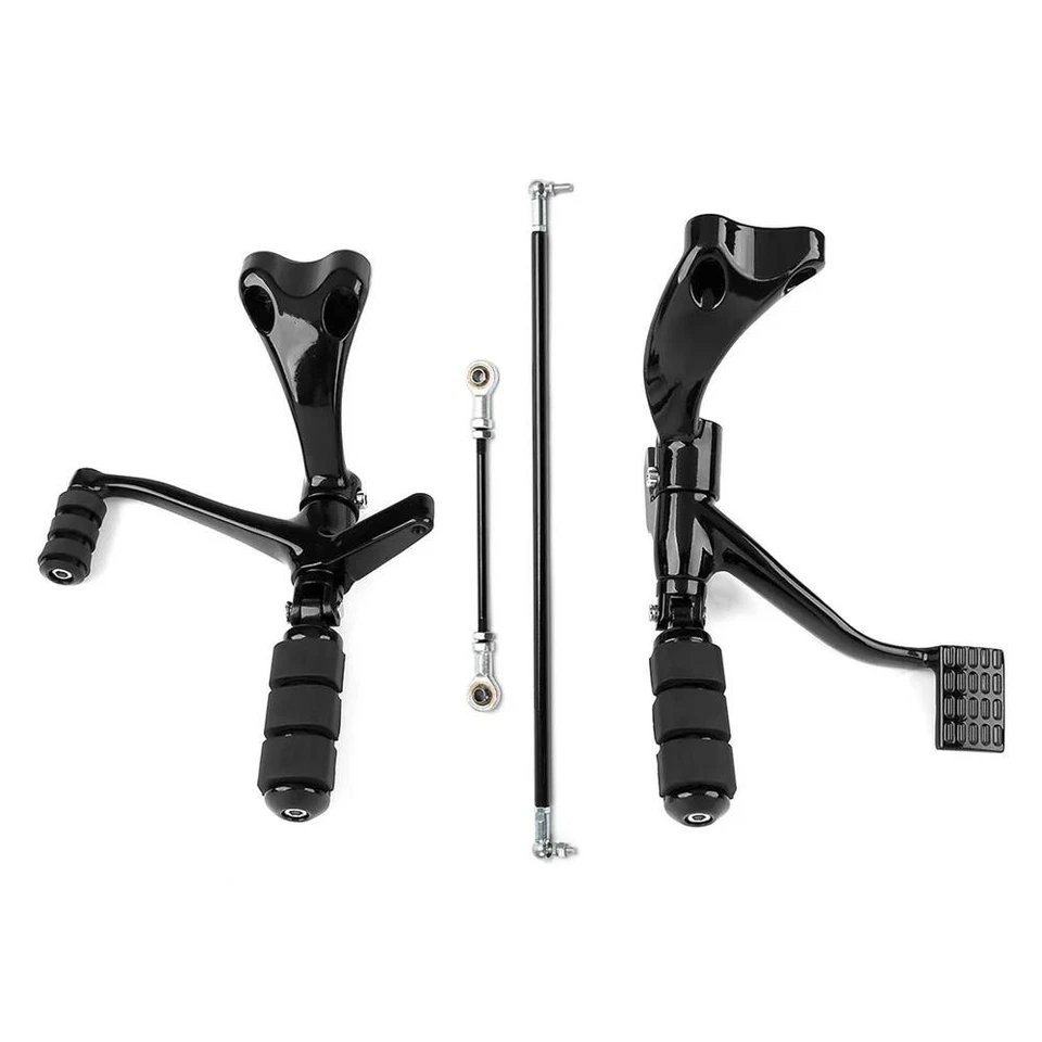 Kit de controles delanteros negros para Harley Sportster XL 883 1200 2004-2013 Foto 4 de 4