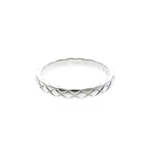 CHANEL Coco Crush Mini Ring Platinum Polished 6 BF596988