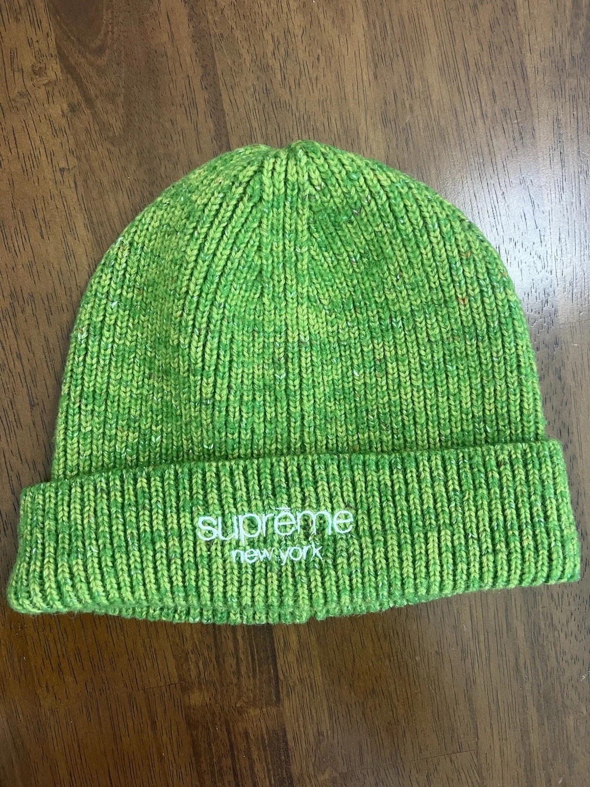Supreme RAINBOW SPECKLE BEANIE Green