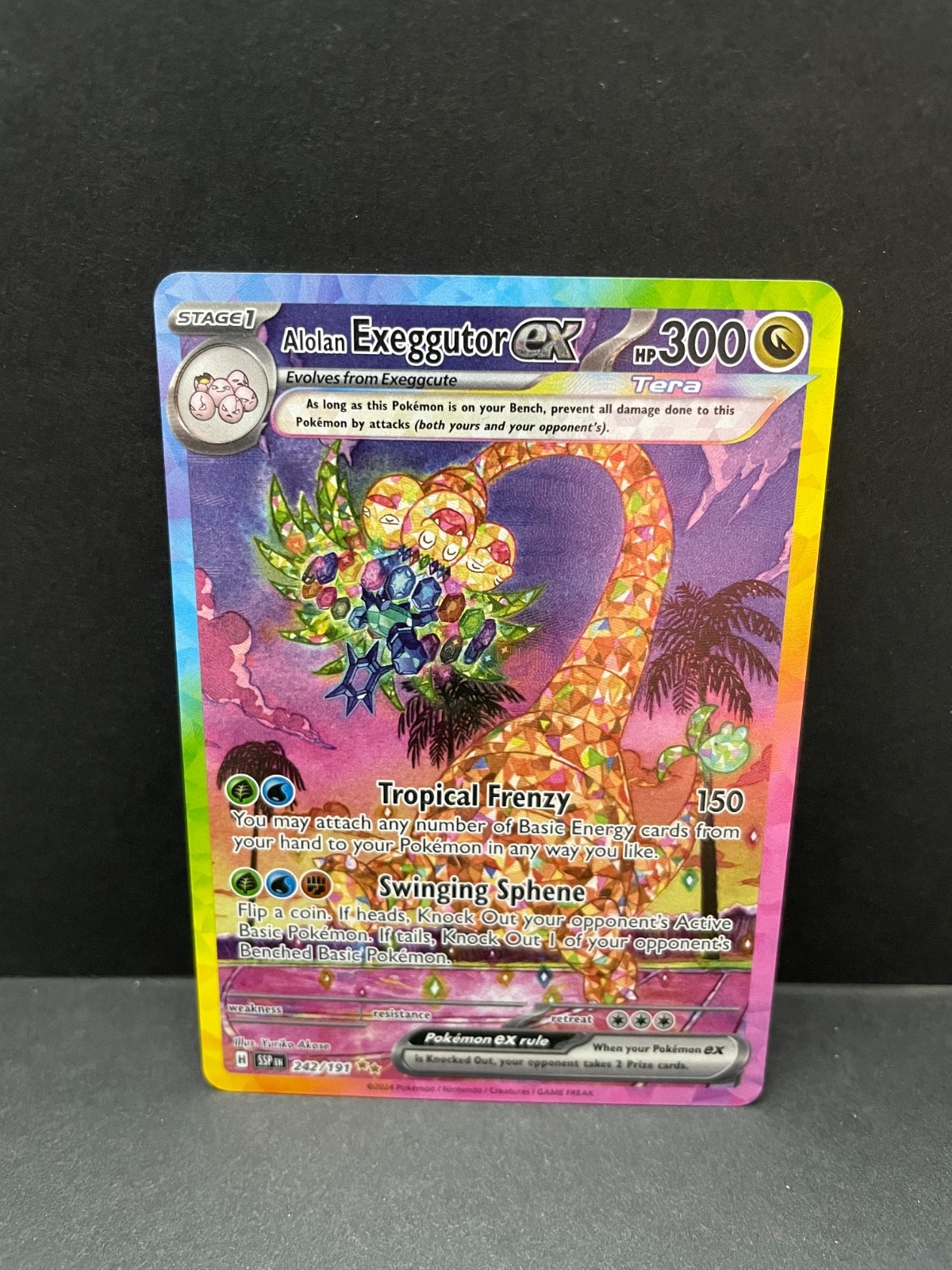 Alolan Exeggutor ex 242/191 - Pokemon Surging Sparks Card - NM