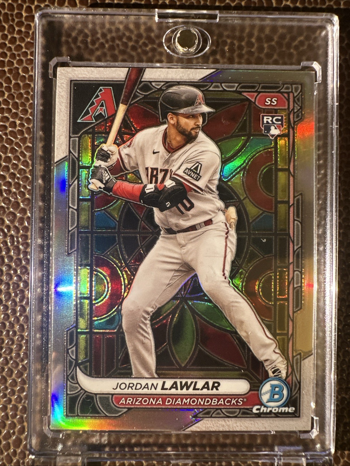 2024 Bowman Chrome - Jordan Lawlar #55 Etched in Glass Variation (RC)