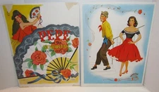 1961 Saalfield Pepe and the Senoritas Paper Dolls Cover Proofs, File Copy