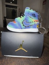Custom Nike Style J Balvin Sneaker Keychain 3" x 4" With Jordan Box
