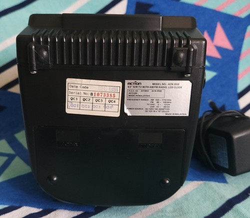 Radio-réveil LCD vintage 1991 Action Sport A Vision TV AM/FM ACN-3850 - Photo 13/22