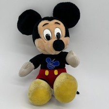 VTG 10" Disney Original Disneyland World Mickey Mouse Plush w Original Tag Price