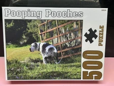 Pooping Pooches Gag Gift Dog Carping Jigsaw Puzzle 500 Pc New In Sealed Box