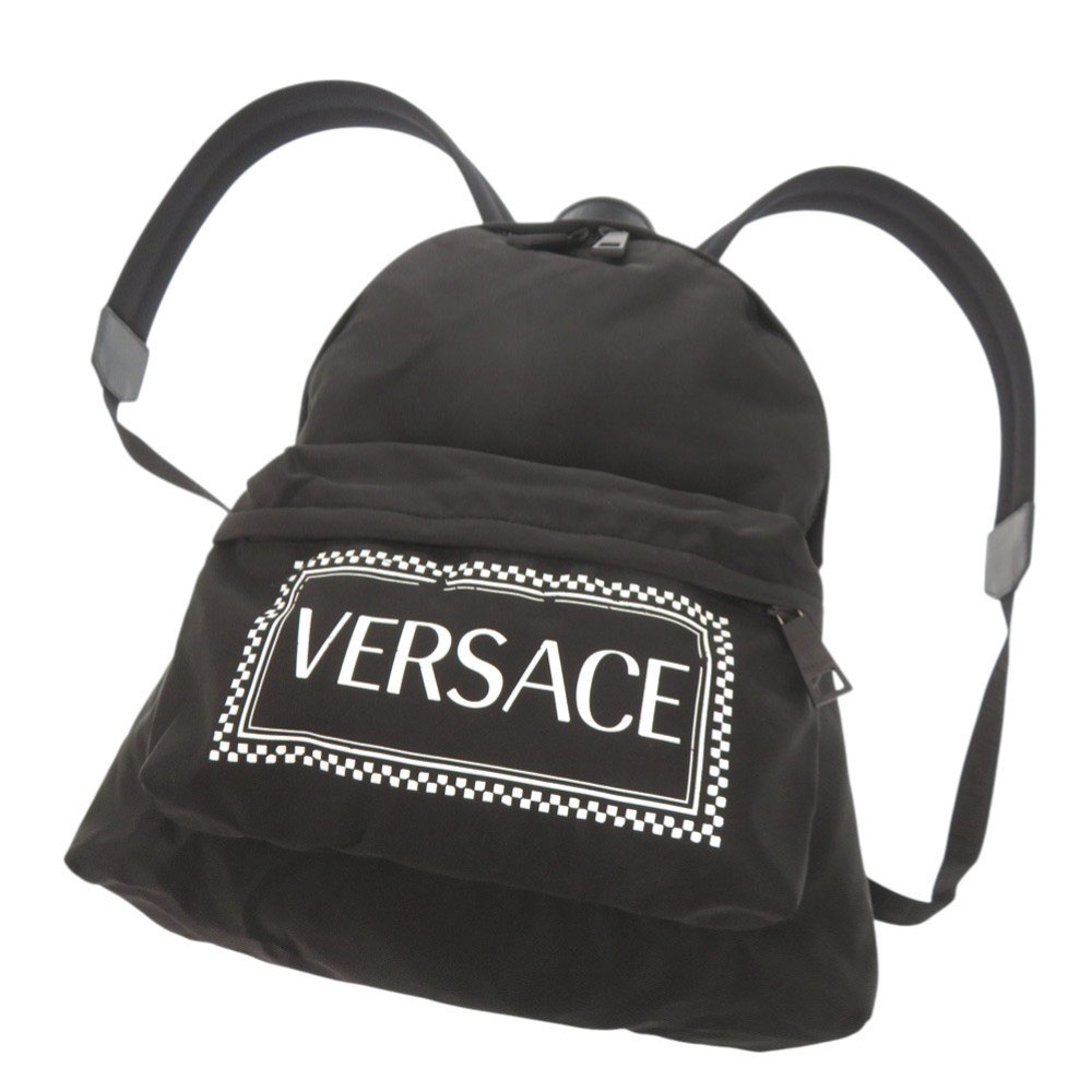 AUTHENTIC Gianni Versace logo Backpack-Daypack Bl… - image 6