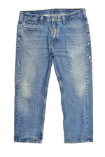 Carhartt B480 DVB Traditional Fit Men's Jeans 38x30 Light Wash Denim Distressed