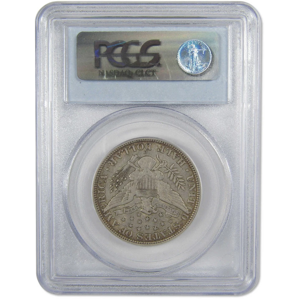 Moneda de 50c de plata de medio dólar barbero 1915 D XF 45 PCGS Foto 2 de 4