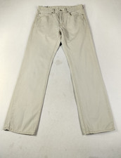 Levis 559 Jeans Mens 32x32 Beige Relaxed Fit Straight Light Wash Denim Casual
