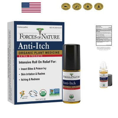 Organic Anti-Itch Roll-On 0.14 FZ | Gentle Soothing Formula for All Ages