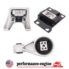 3pcs Engine Motor and Transmission Mount for Ford Focus 2005 2006 2007 2.0L Auto