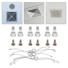 6 Sets Exhaust Fan Spring Clips - Replacement Grille Retention Springs - Metal