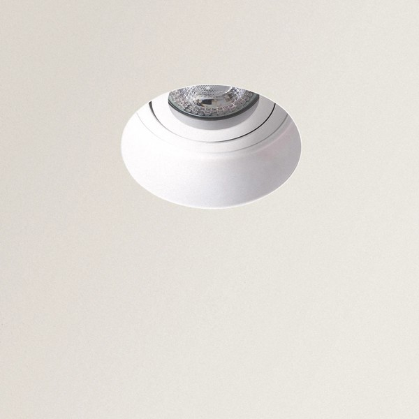 Aro Downlight Integración Escayola/Pladur Circular para Bombilla LED GU10 Corte