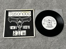 TYSONDOG - EAT THE RICH / RARE UK A1/B1 NWOBHM VINYL SINGLE NEAT 33 PLAYS GREAT!