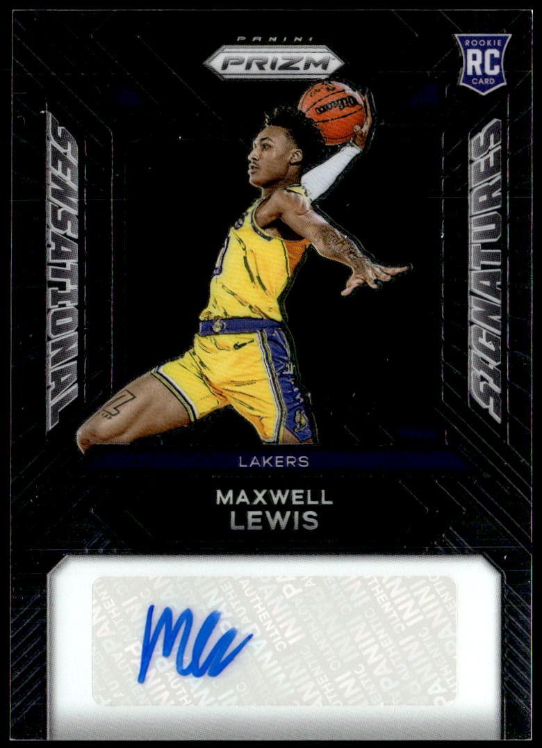 2023-24 Panini Prizm #SS-ML Maxwell Lewis Sensational Signatures Rookie Auto