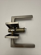 Square Rosette Privacy Set with Matching Finish Helios Lever - Choice of Left...