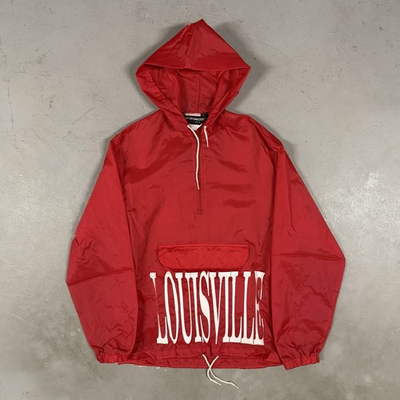 #ad Vintage 90s Louisville Cardinals College Retro Essential Windbreaker Jacket L $24.99