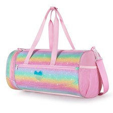 Dance Bag for Girls with Full Open and Shoe Compartment, Ballet Bag with Wate...