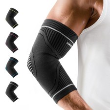 Rakiie Elbow Compression Sleeve 2 Pack, High Elastic Elbow Brace for Tendonit...