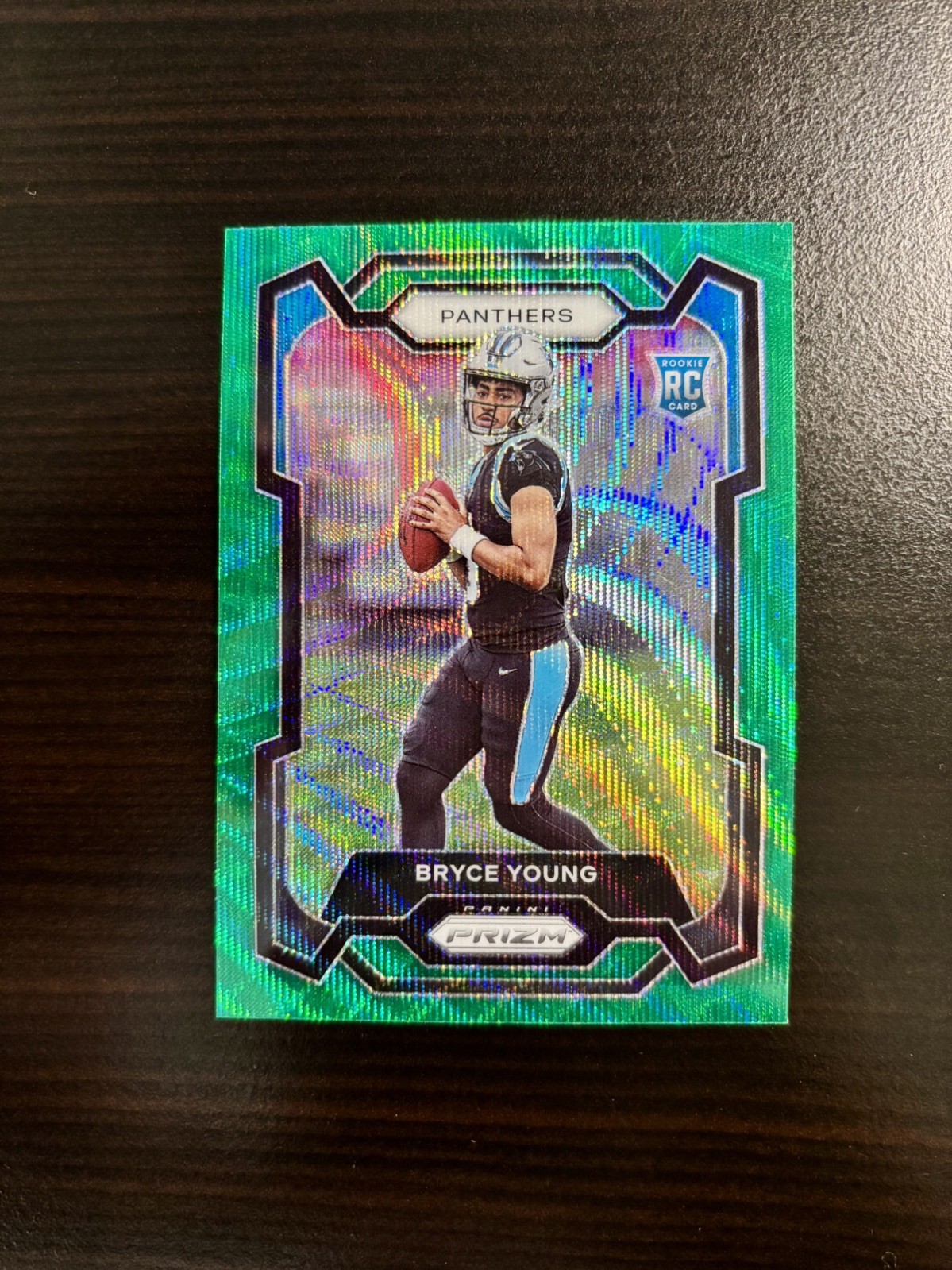 2023 Panini Prizm Bryce Young Green Wave Rookie #311 Carolina Panthers RC