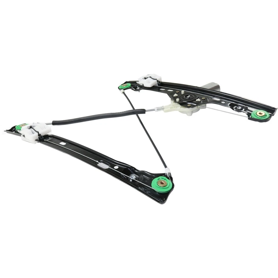 Juego de 2 reguladores de ventana de vidrio delantero lado conductor y pasajero para 328 323 par Foto 4 de 4