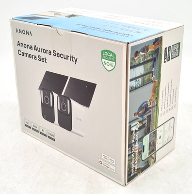 Anona Aurora 4K Solar Überwachungskameras Kabellos Outdoor Solarpanel Power - Neu