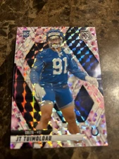 2025 Mosaic Choice JT Tuimoloau Blue And Pink Prism Numbered 8/20