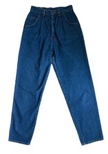 Vintage 80  s 90  s Pleated Front Tapered Hunt Club Mom Jeans Small Size 9  