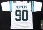 Carolina Panthers Julius Peppers Signed Football Jersey JSA Authenticated