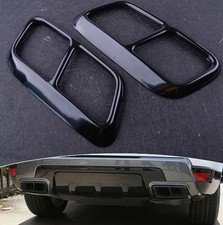 2x Black Exhaust Mufflers Cover Fit For Land Rover Range Rover Sport 2018 2019