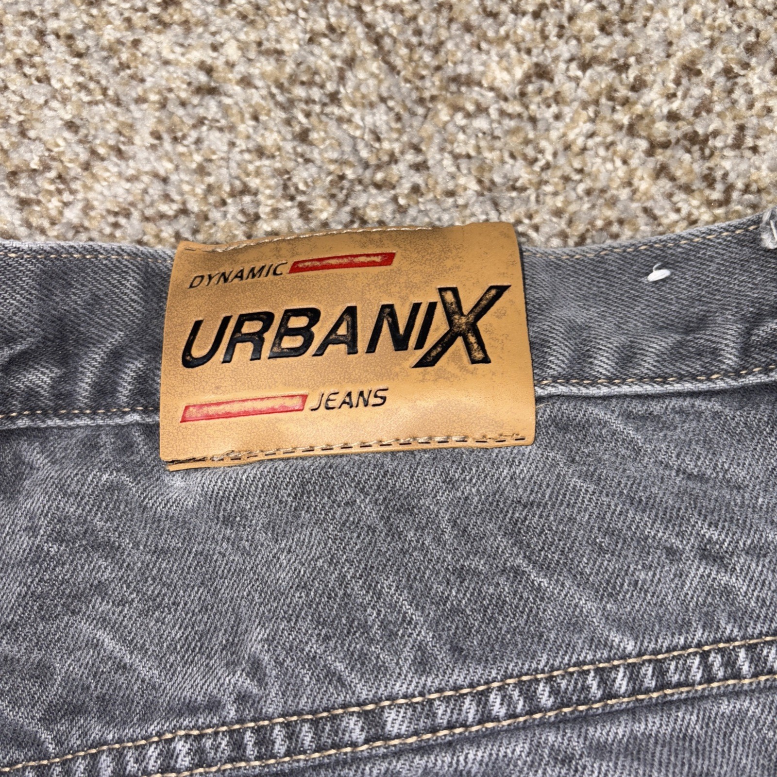 Urbanix Dynamic Jeans Mens 46x32 Black Carpenter Denim Fits 41 X 30 - View 18