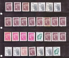 France lot de timbres Marianne tvp affranchissement, collection... sous faciale