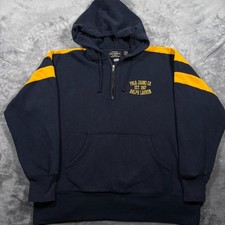 Vintage Est.1967 Polo Jeans Co. Ralph Lauren Hoodie Mens Medium Navy Blue