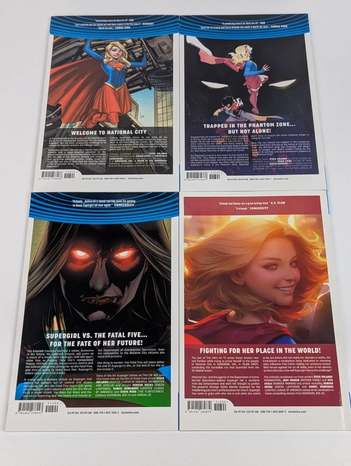 Supergirl Vol 1–4 Rebirth First Prints DC Comics TPB Set Steve Orlando OOP - Image 2 of 4