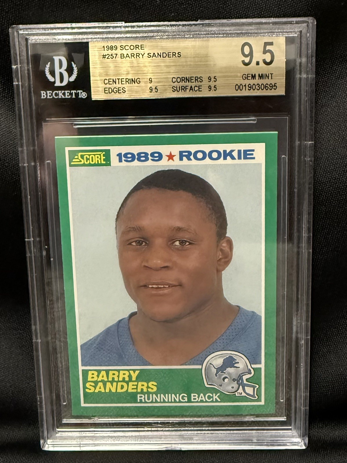 1989 SCORE #257 BARRY SANDERS RC BGS 9.5 🔥BEST DEAL 💰Three 9.5’s!!✅